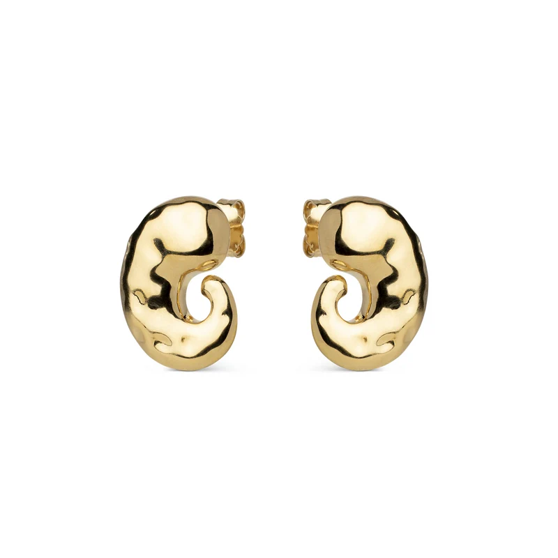 ENAMEL Copenhagen Recycled 925 Sterling Silver Gold Plated Earrings E442G