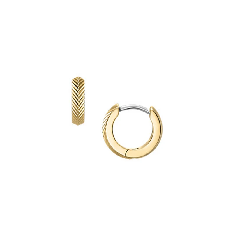 Fossil Harlow Gold Coloured Stainless Steel Earrings JF04912710