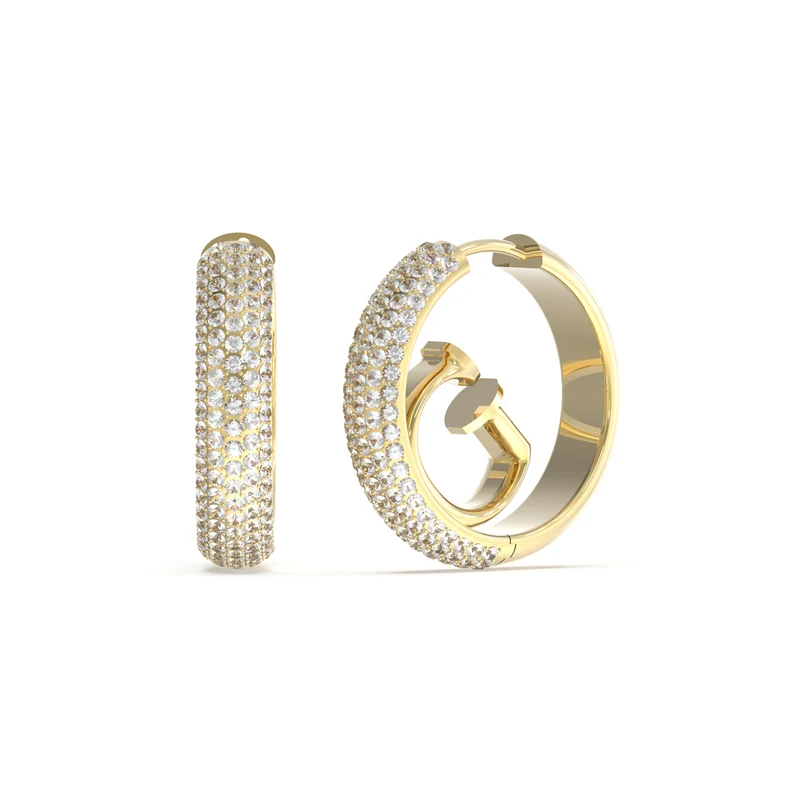 GUESS Crazy Goudkleurige Oorbellen JUBE03299JWYGT-U