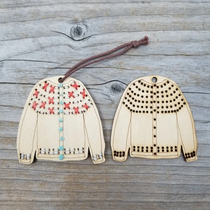 Sweater Ornament DIY - Ornament Blank