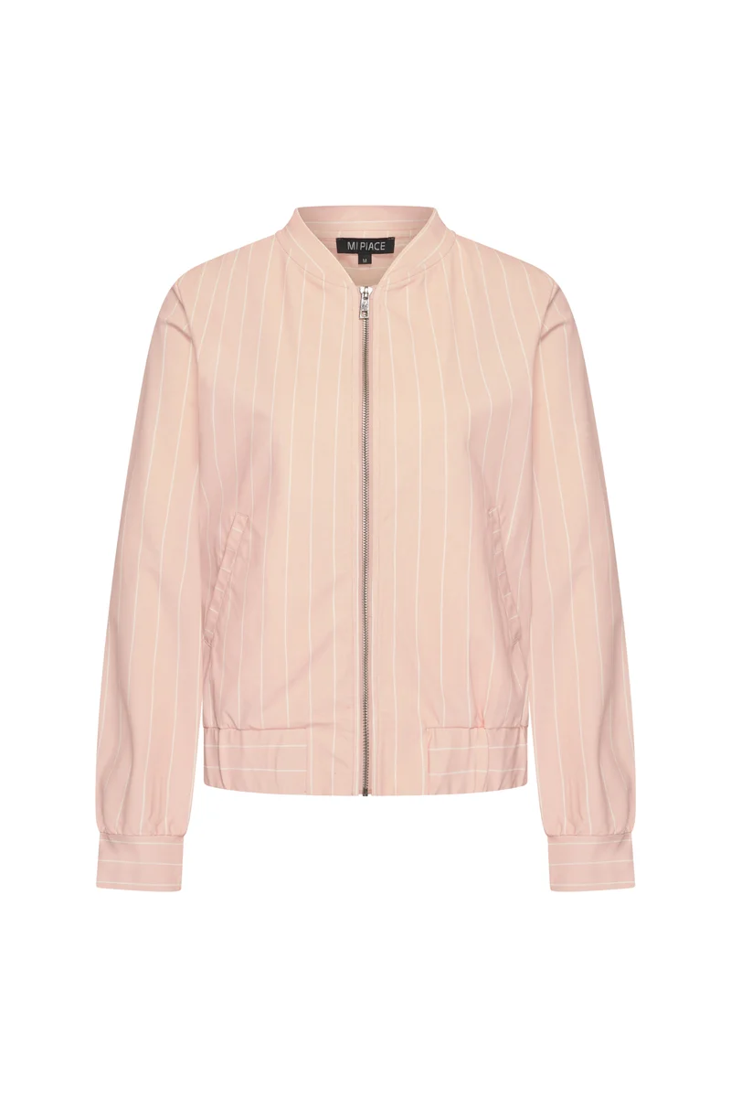 Travel Jacket Classic Stripe Print Mellow Rose 202463