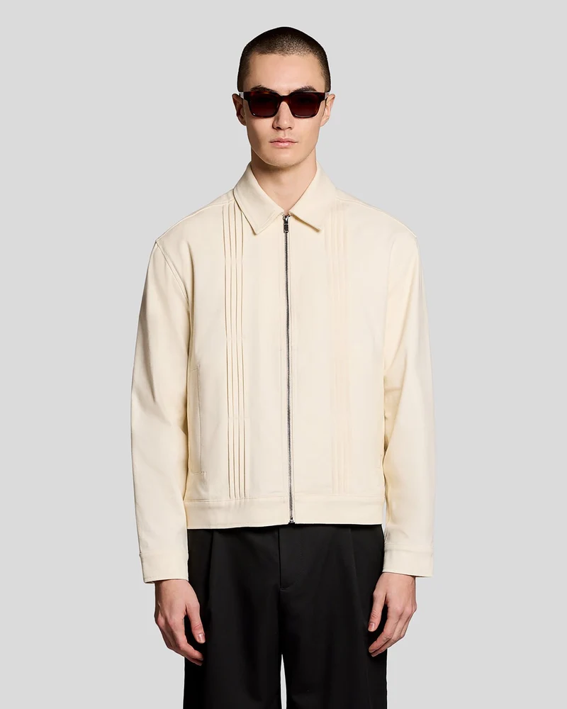 Pintuck Zip-Through Jacket