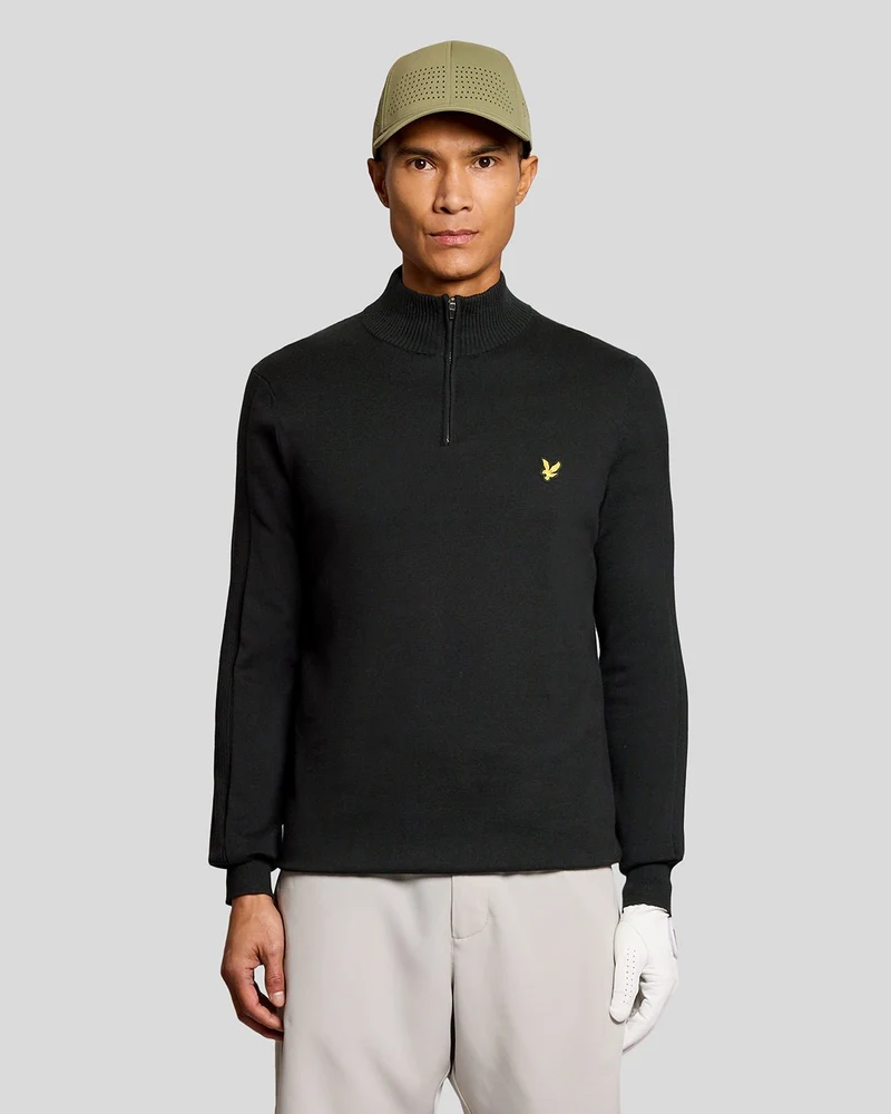 Cotton Blend 1/4 Zip Jumper