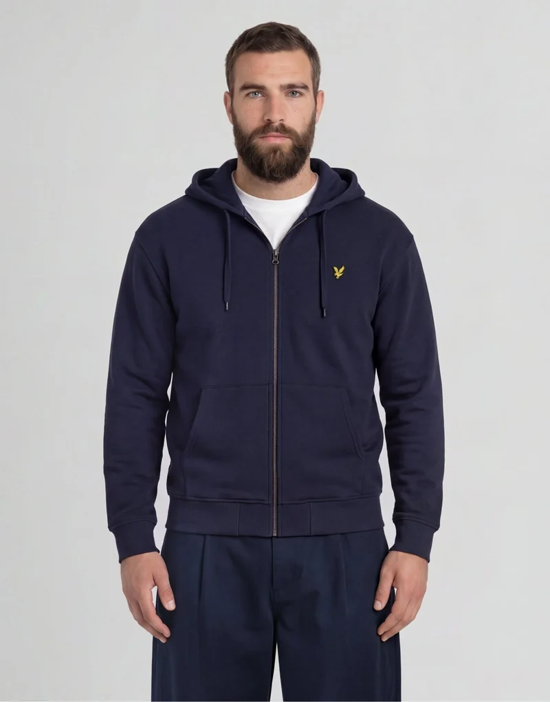Loopback Cotton Full Zip Hoodie
