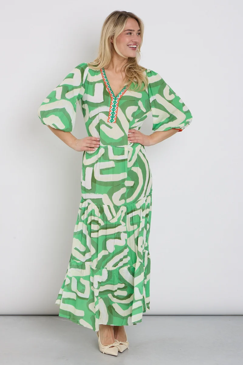 Jurk Maxi Met Design C155-P110