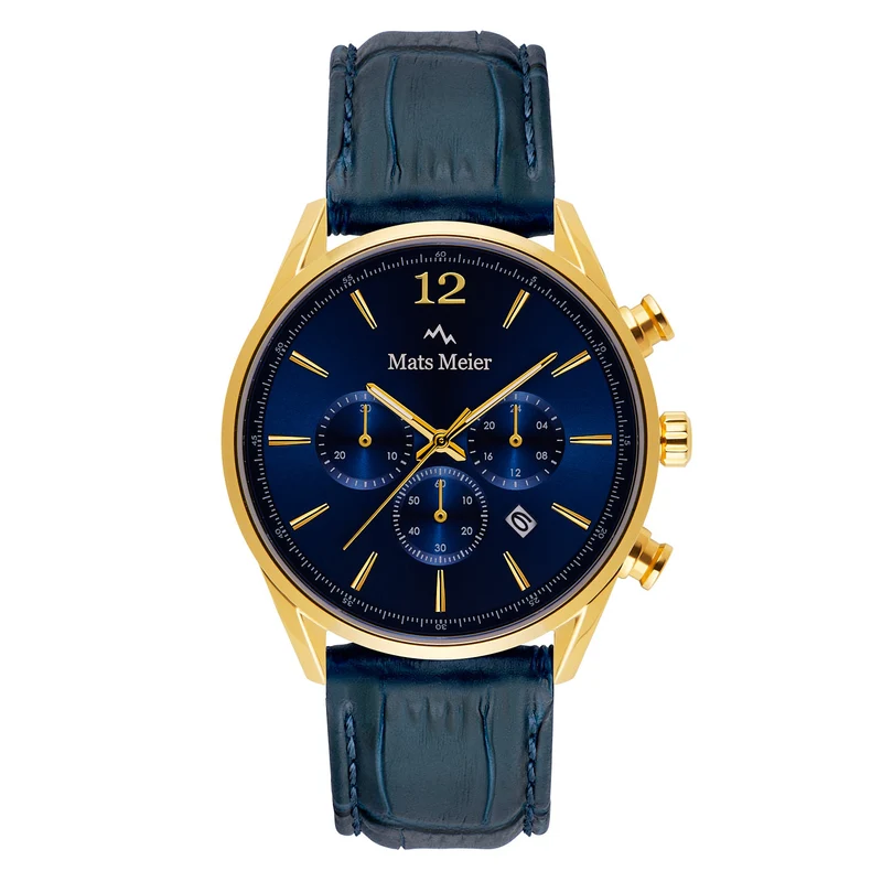 Mats Meier Grand Cornier Chrono Blauw Horloge MM00123