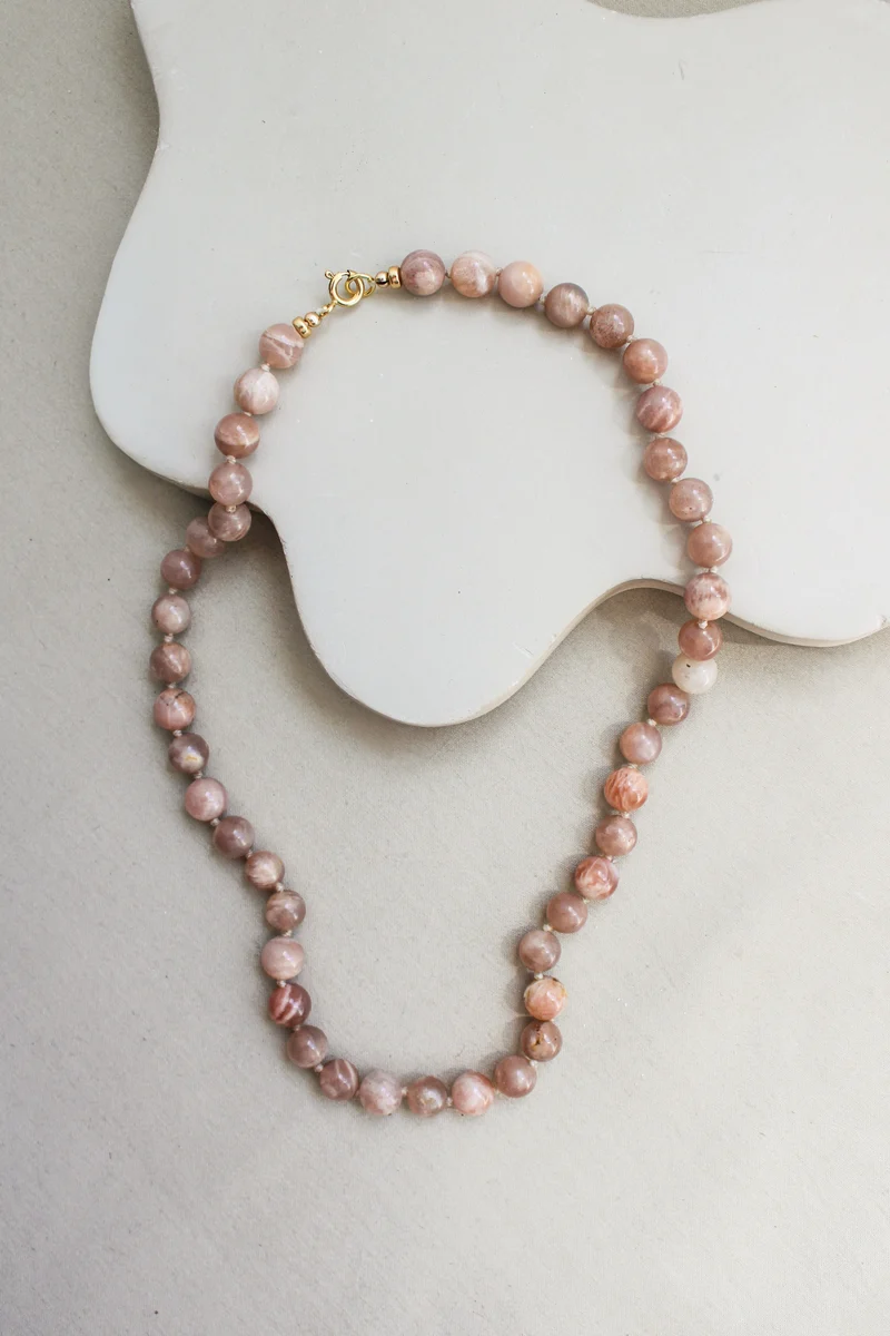 Maansteen ketting 'Stella'