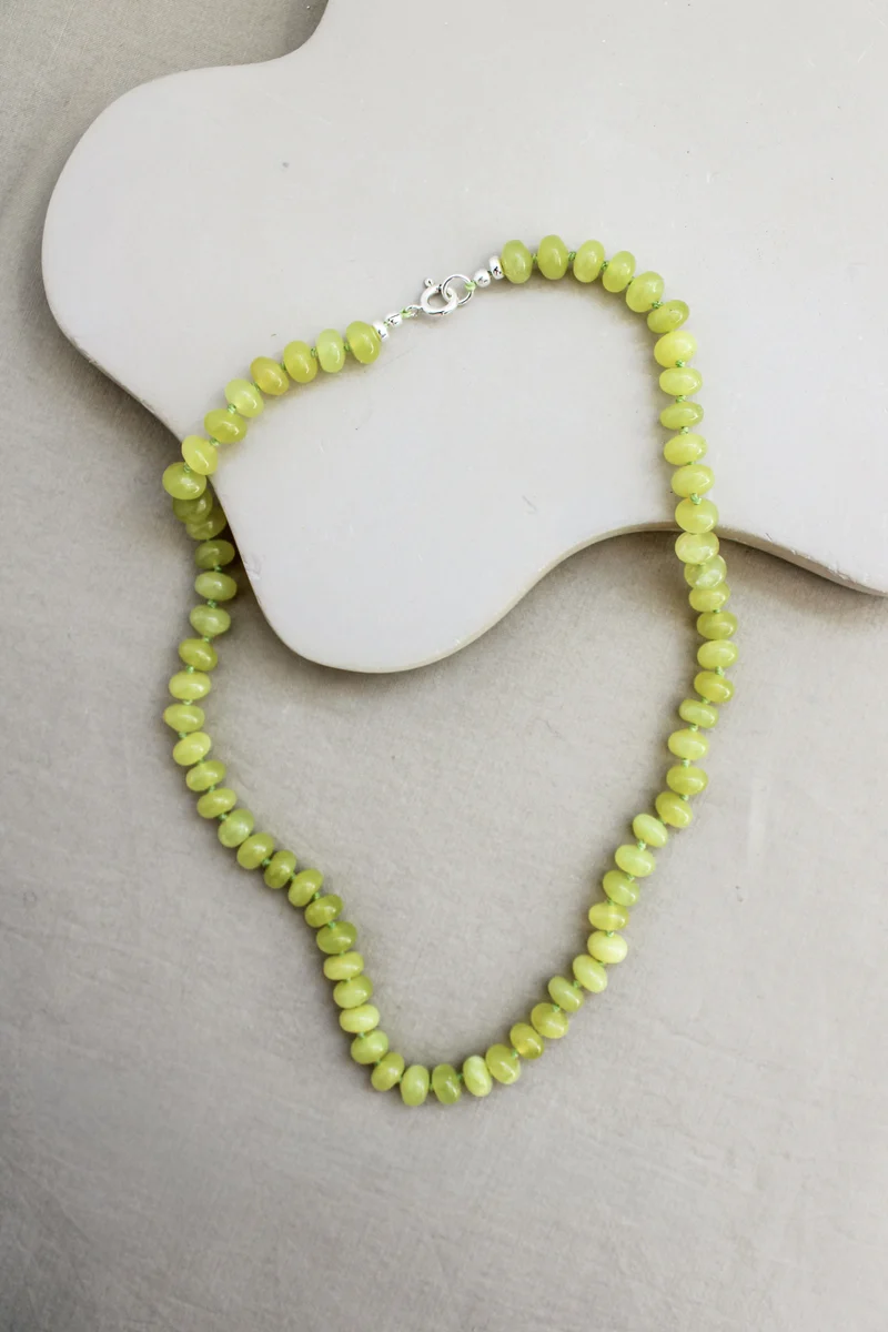 Koreaanse jade ketting 'Lea'