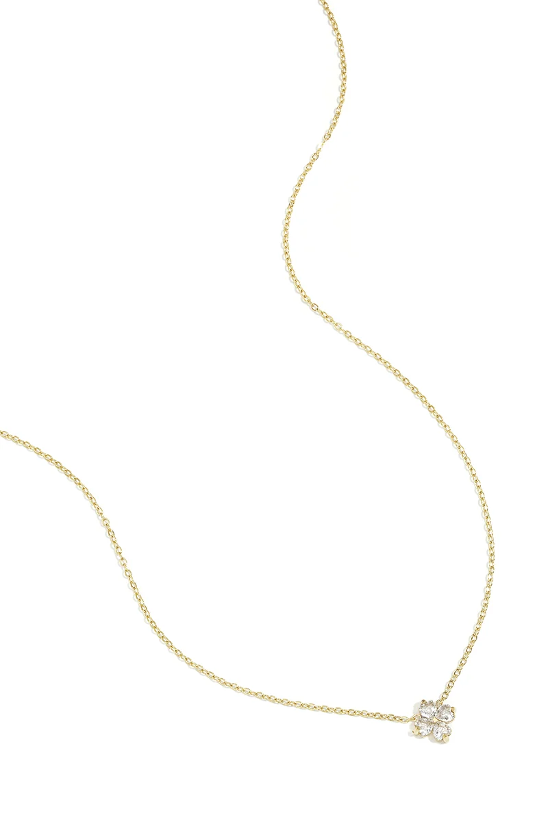 Necklace with clover decoration Stainless Steel