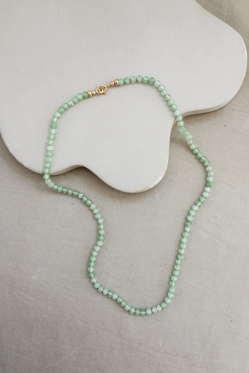 Aventurijn ketting 'Celia'