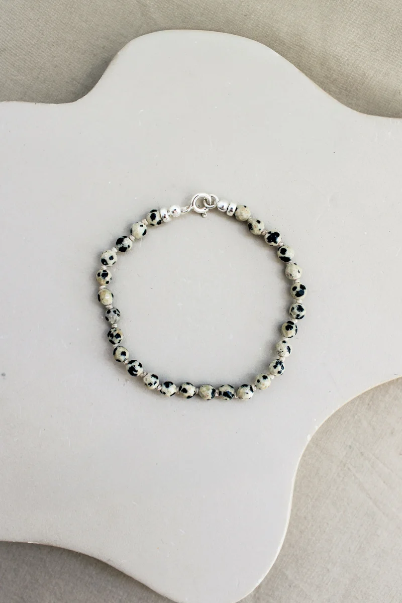Dalmatiër jaspis armband 'Dolly'