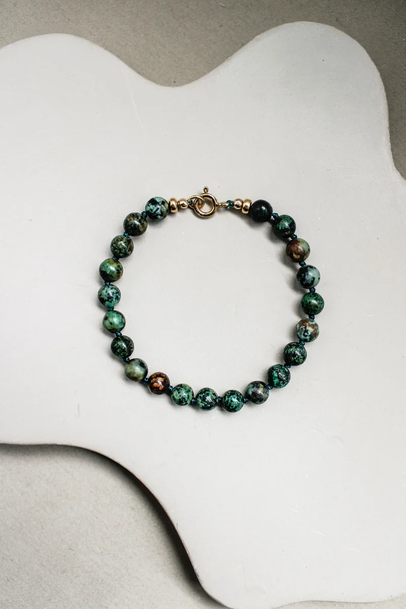 Afrikaanse turkoois armband 'Inès'