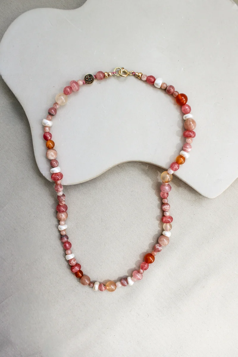 Edelsteen ketting 'Calla'