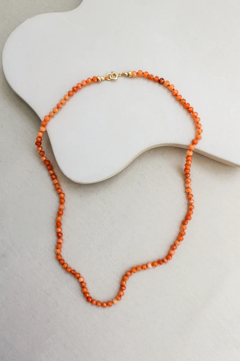 Carneool ketting 'Celia'
