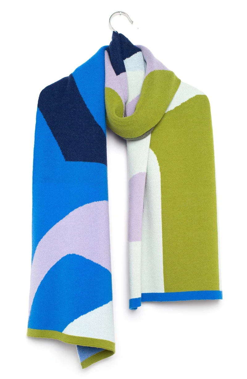 WOLVIS Hyphen maxi scarf kiwi unisex
