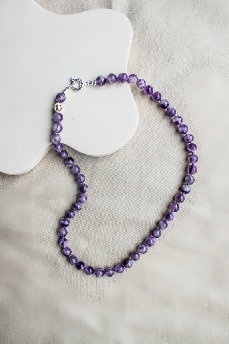 'Ella' Amethist Ketting