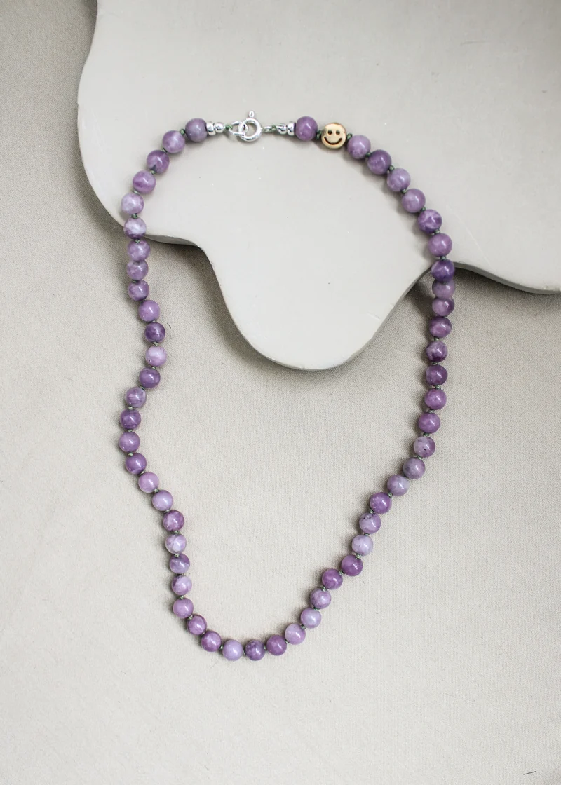 Lepidoliet ketting 'Ida'