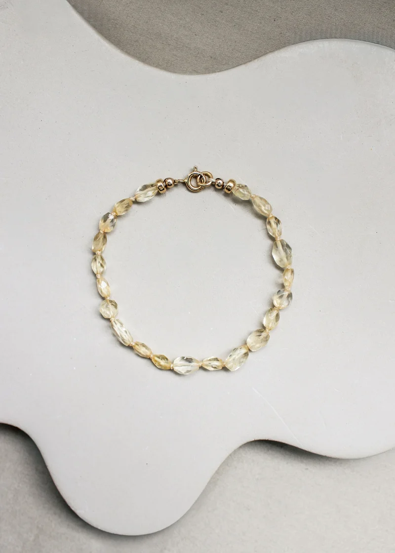 Citrien armband 'Elin'