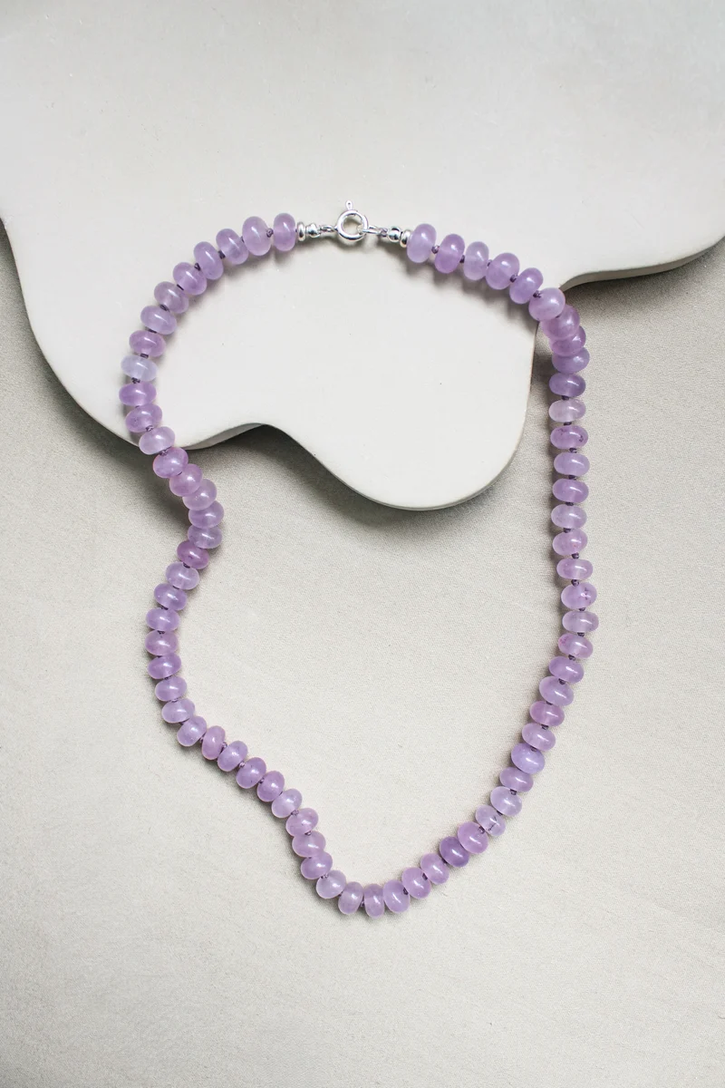 Chalcedoon ketting 'Lea'