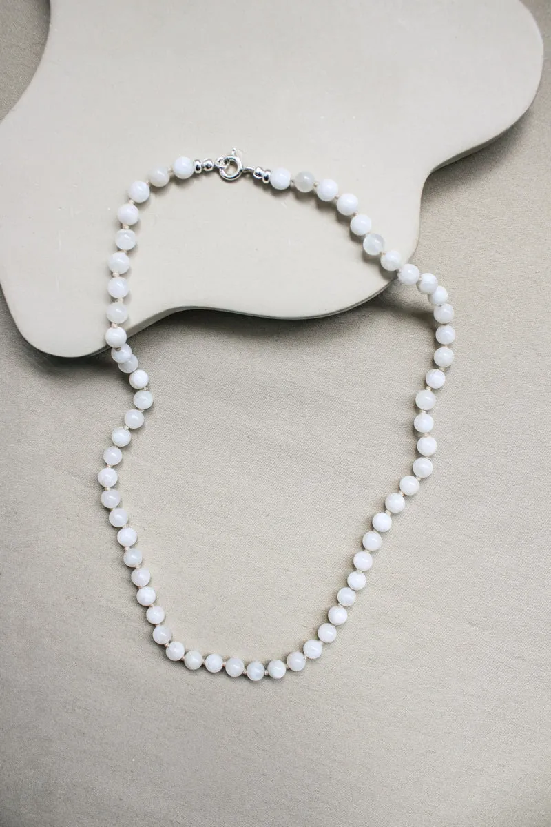 Maansteen ketting 'Inès'