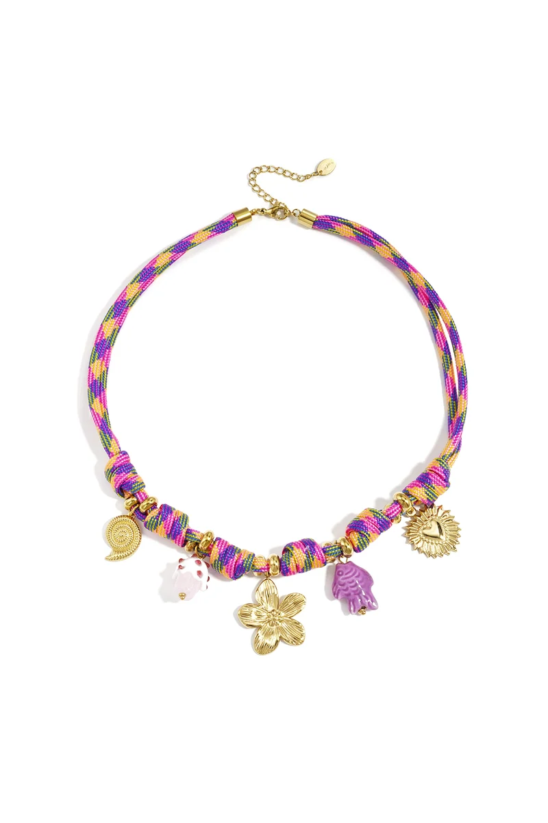 Ketting holiday flower Stainless Steel