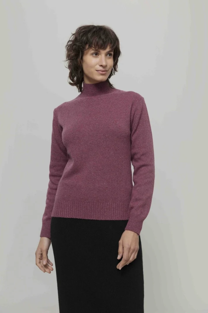RIFO Ada recycled cashmere sweater red marsala women