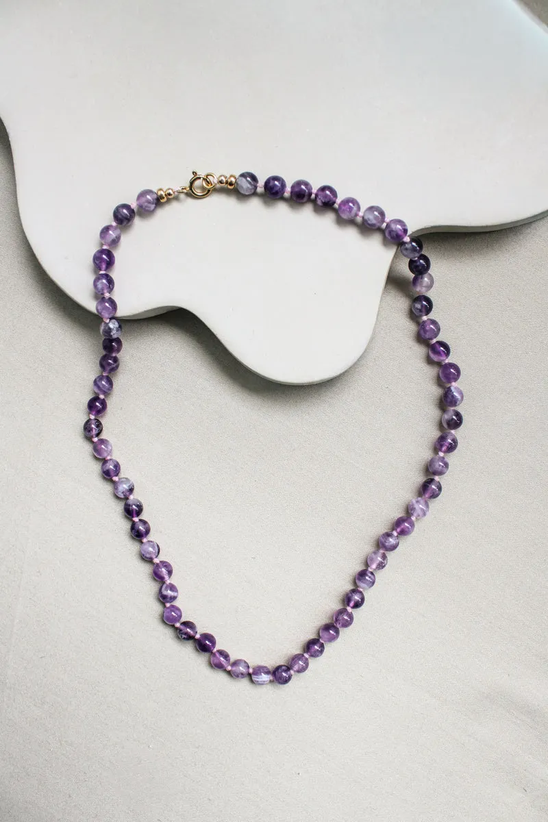 Amethist ketting 'Inès'