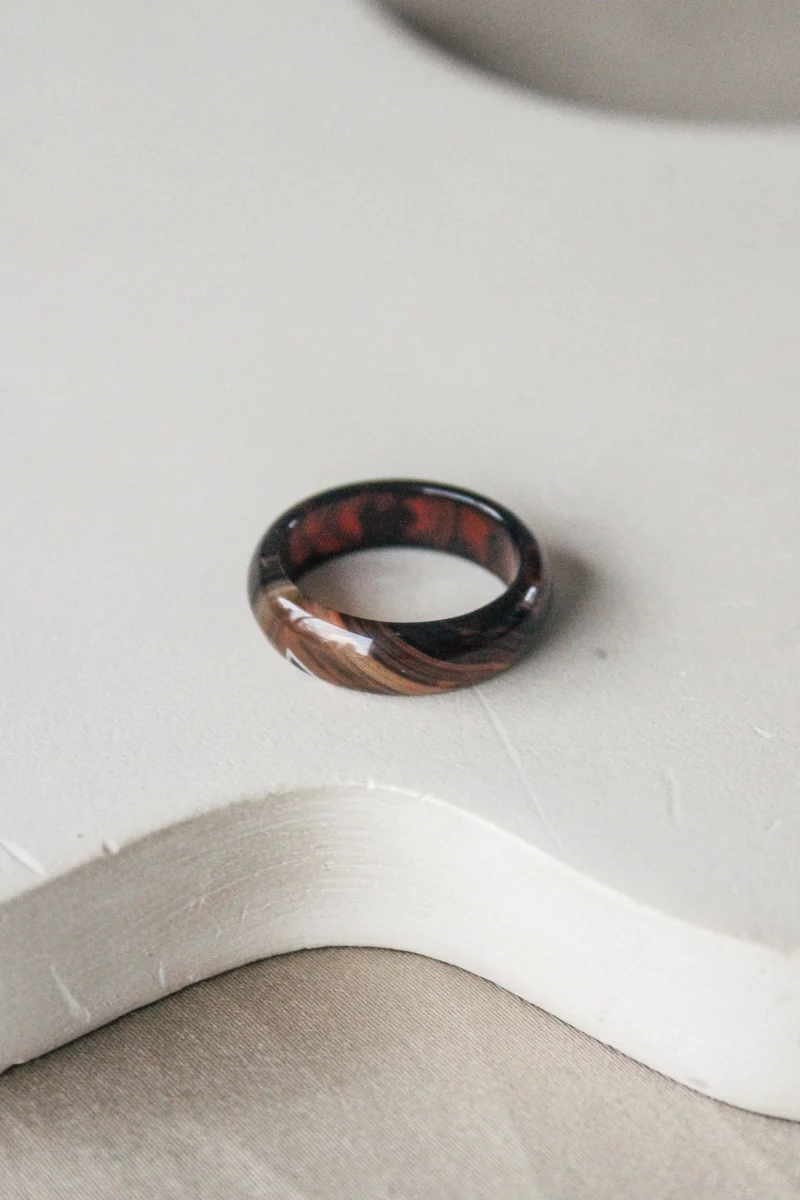 'Zara' Agaat Ring (US 7.5, 17.7mm)