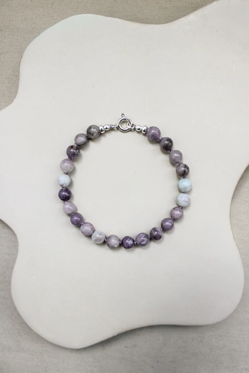 Amethist armband 'Inès'