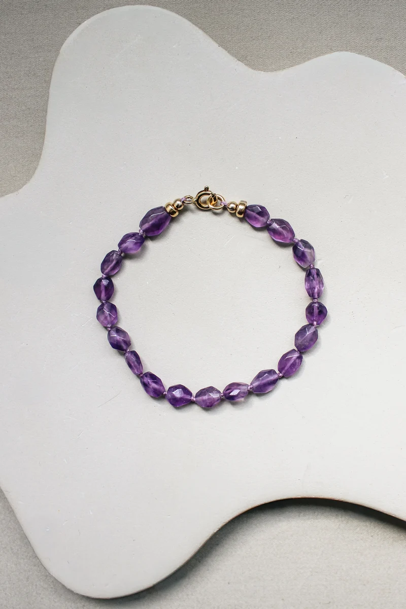 Amethist armband 'Elin'