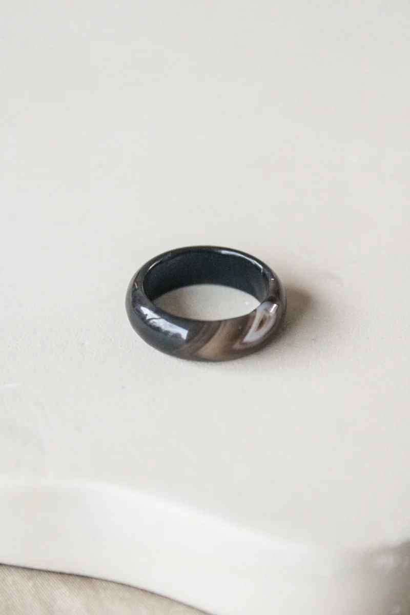 'Kaya' Agaat Ring (US 5, 15.6mm)