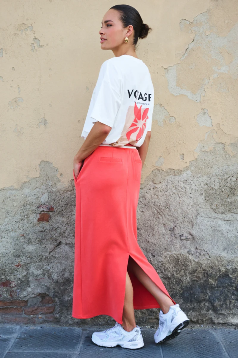 Rok Long Fancy WB Wide Modal Chili Red SP26.05004