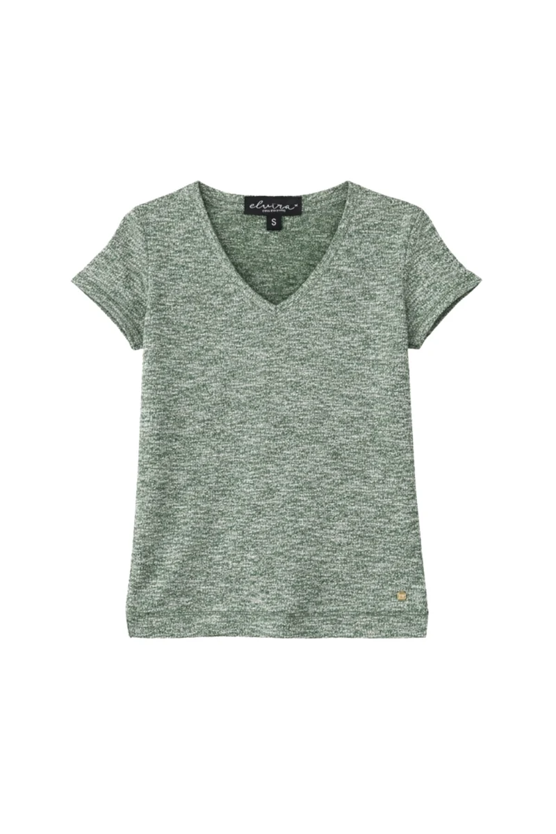 Top Angela Khaki Melange
