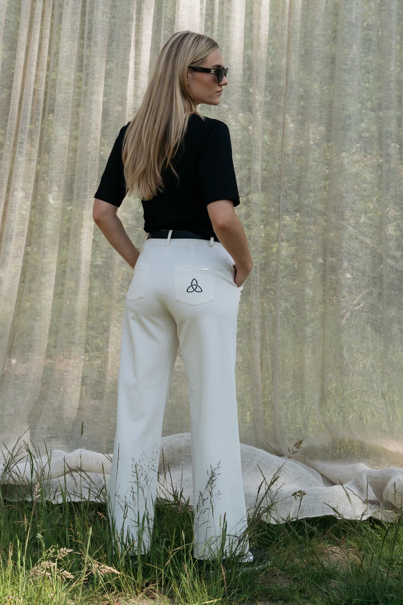Broek Parla Offwhite