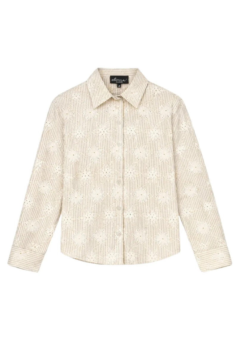 Blouse Falon Striped Creme