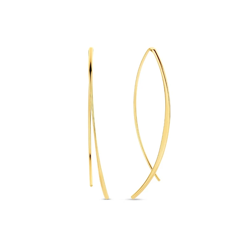 Jackie Gold 14K Golden Hoop Earrings JKE23.359