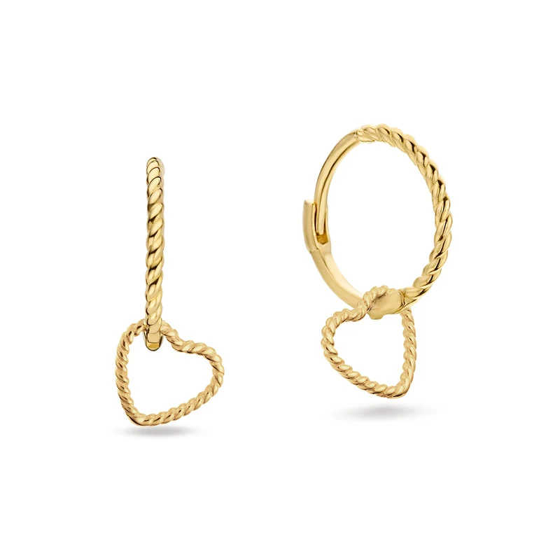 Jackie Gold Amour 14 Karaats Gouden Oorbellen 585 JKE25.515