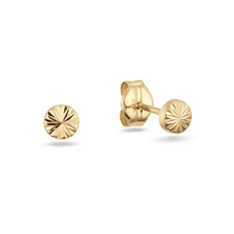 Jackie Gold Soleil 14 Karaats Gouden Oorknoppen 585 JKE25.523