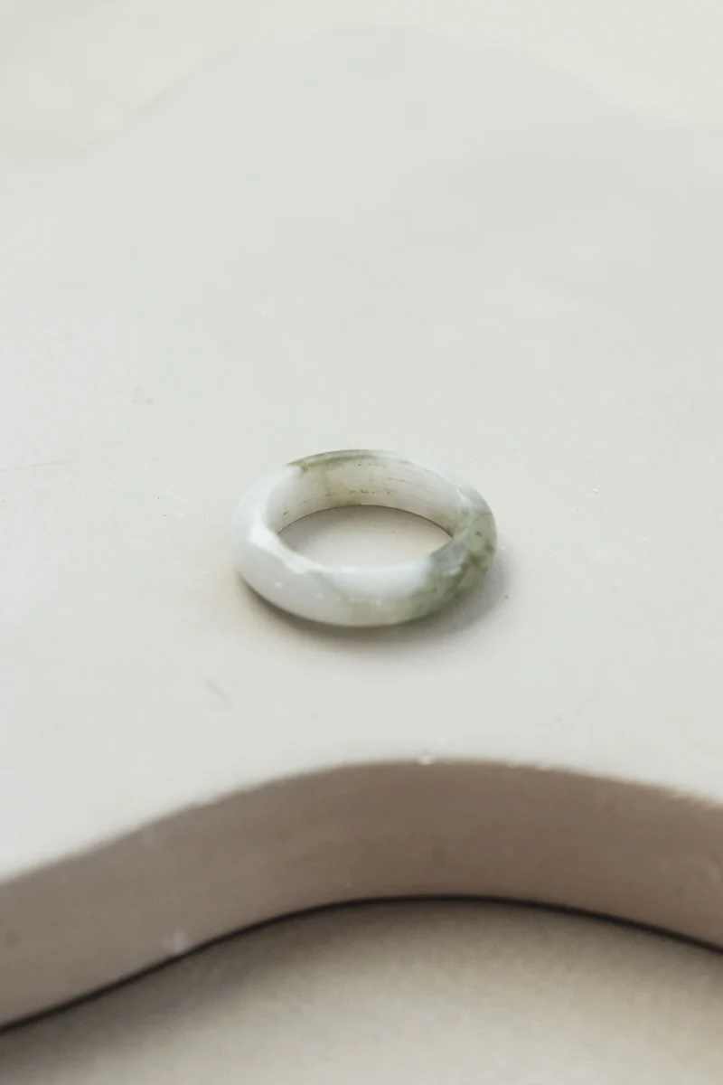 'Fennie' Jade Ring (US 5.5, 16.1mm)