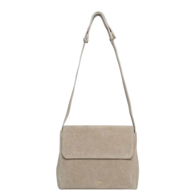 ANN KURZ The one crossbody bag suede caramelo women