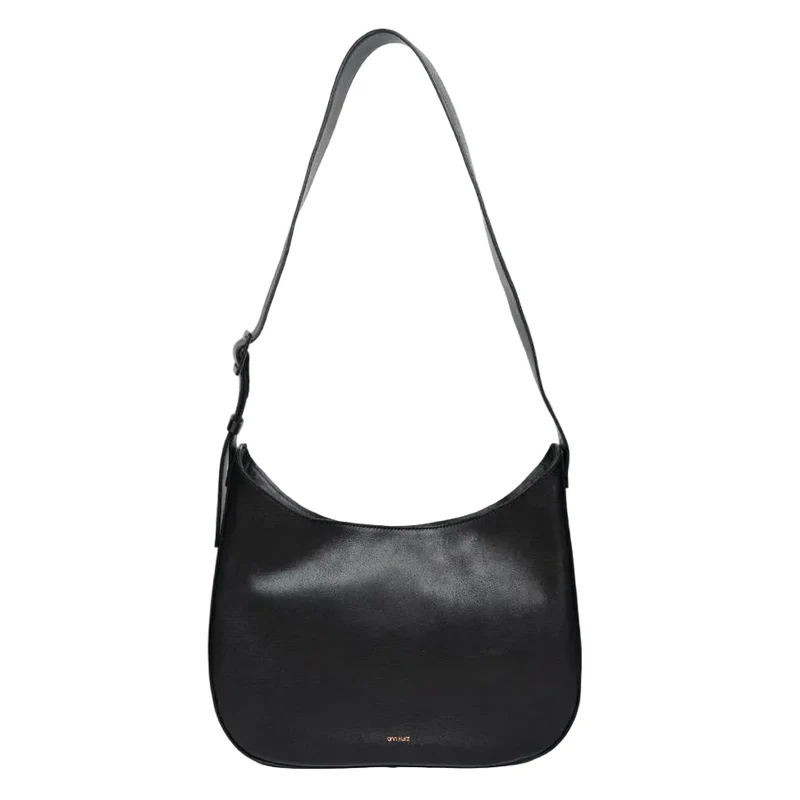 ANN KURZ Versatile hobo bag nappa black women