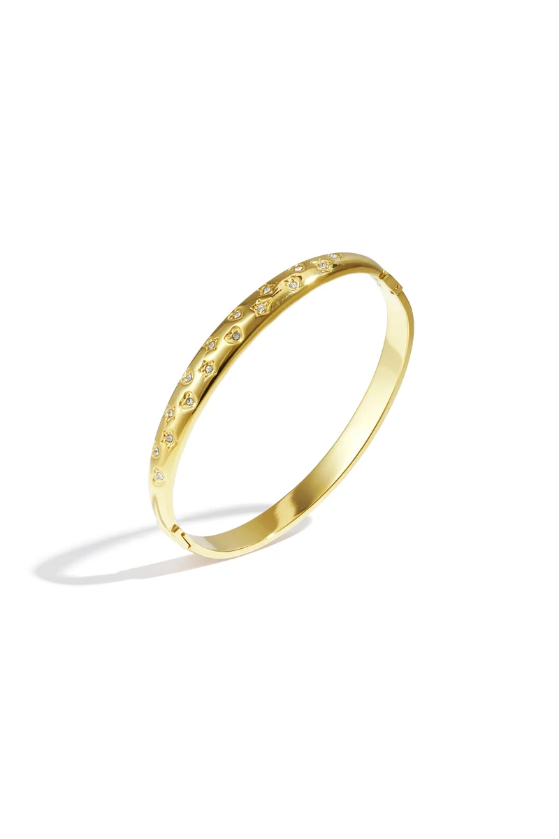 Bangle dots stainless steel