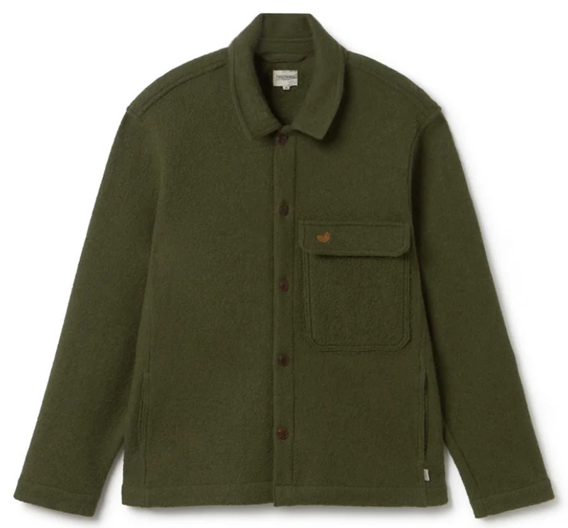 TWOTHIRDS Streedagh overshirt moss green men
