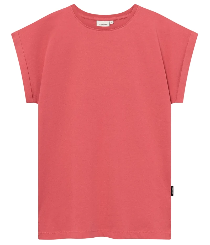 DEDICATED Visby base t-shirt holly red women