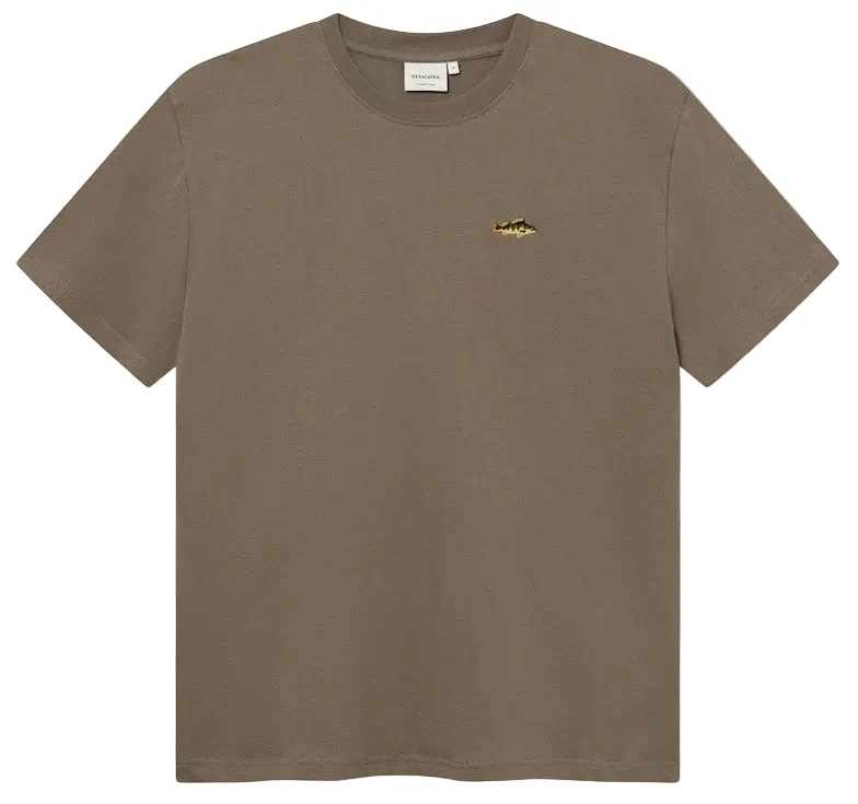 DEDICATED Stockholm perch EMB t-shirt bungee green men