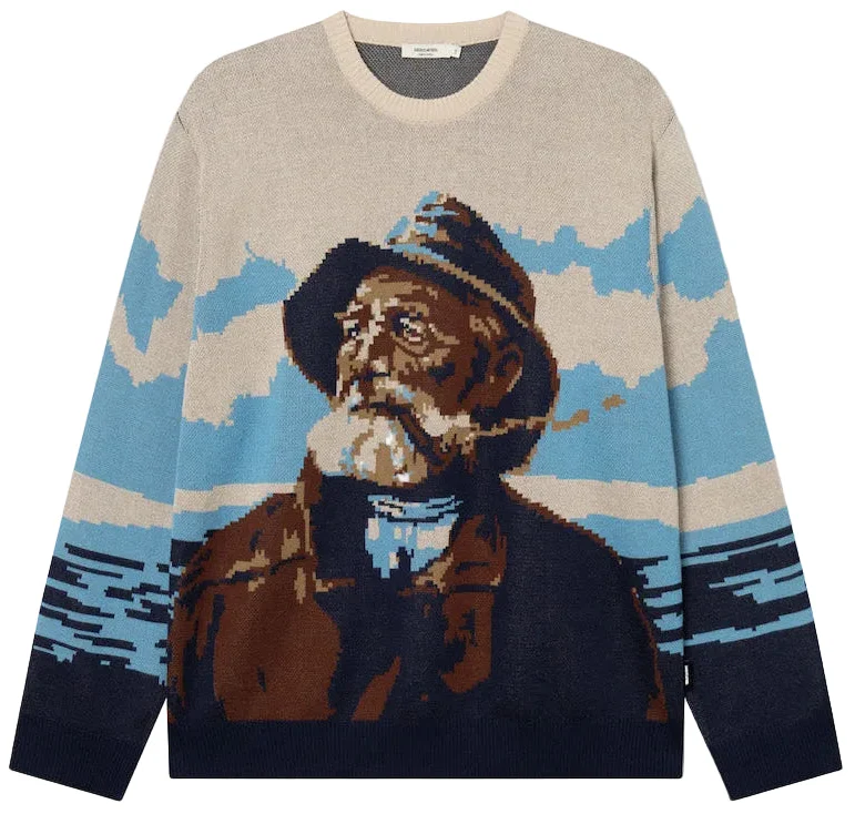 DEDICATED Mora man and sea jumper multicolour men