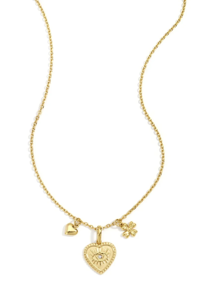 Lange ketting hart met bedel