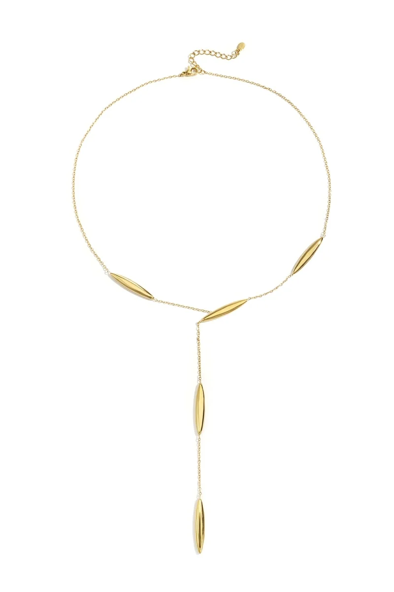 Fijne y ketting dagelijks stainless steel