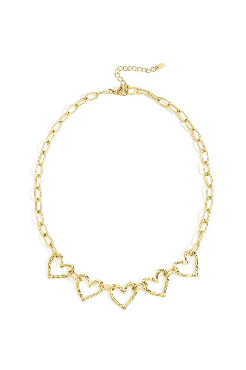 Grove ketting harten Stainless steel