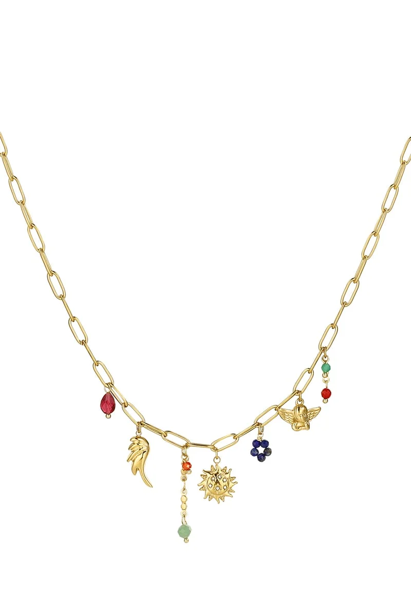 Bedel ketting funky stainless steel
